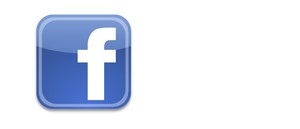 Facebook logo white banner