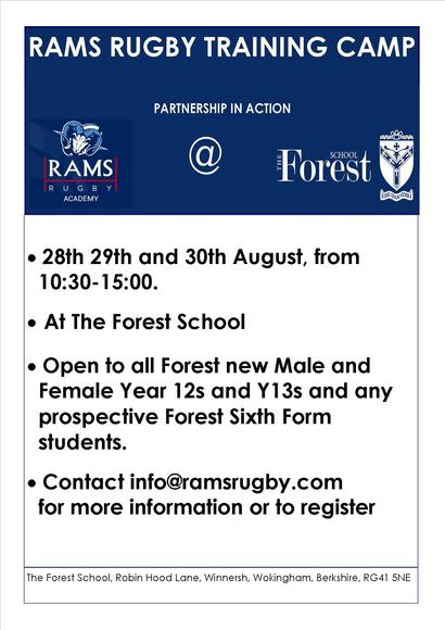 RAMS RUGBY TRAINING CAMP