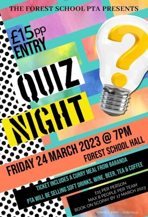 PTA Quiz Night 24 March